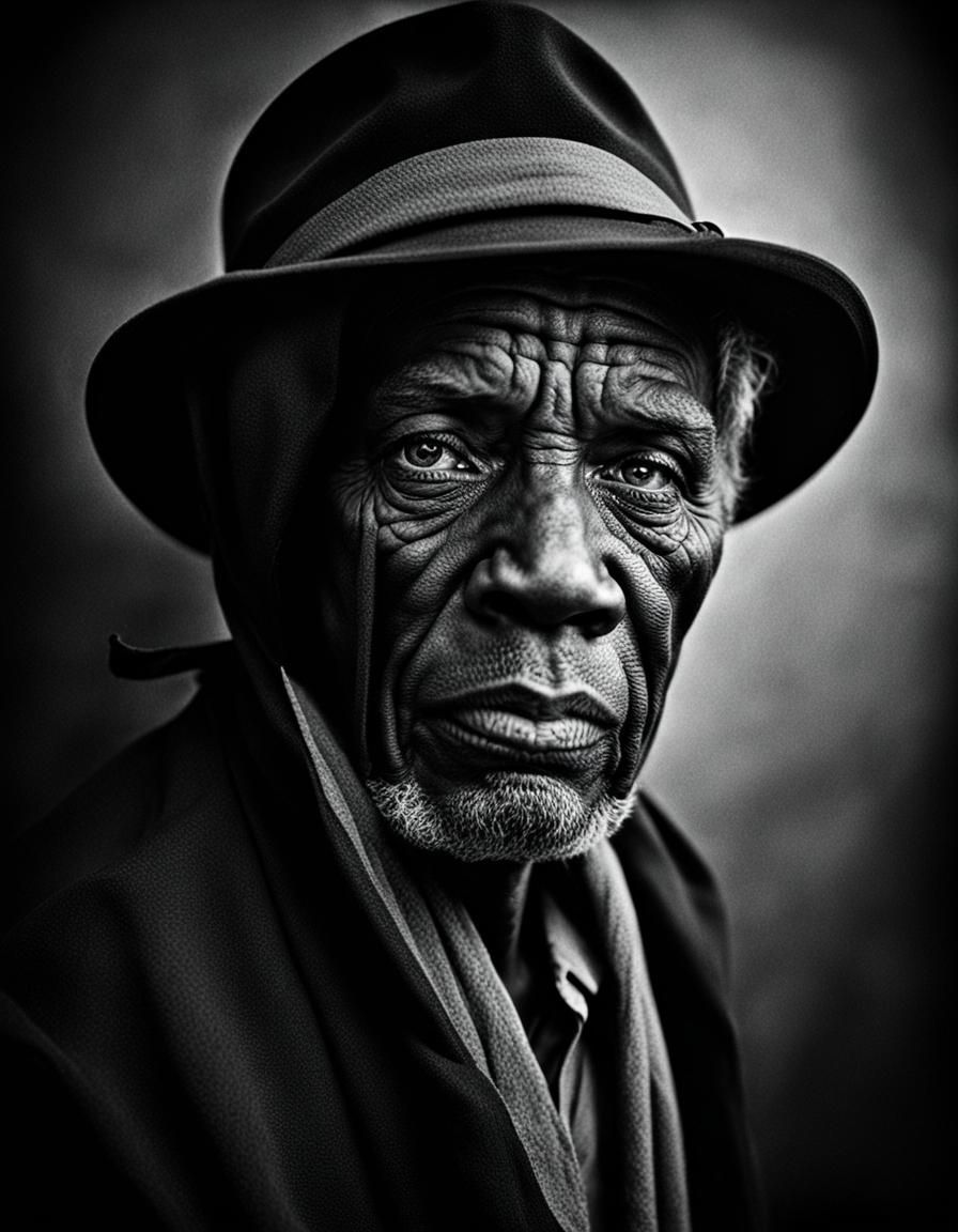 Portrait in the style of Lee Jeffries