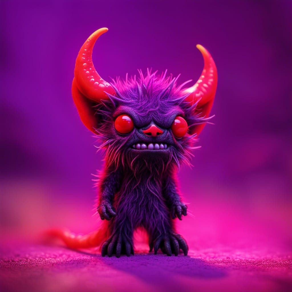 Hyperreal Macro Shot of a Biopunk Nano Demon