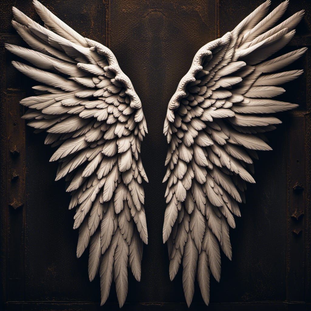 Hyperrealistic Angel Wings in High Definition