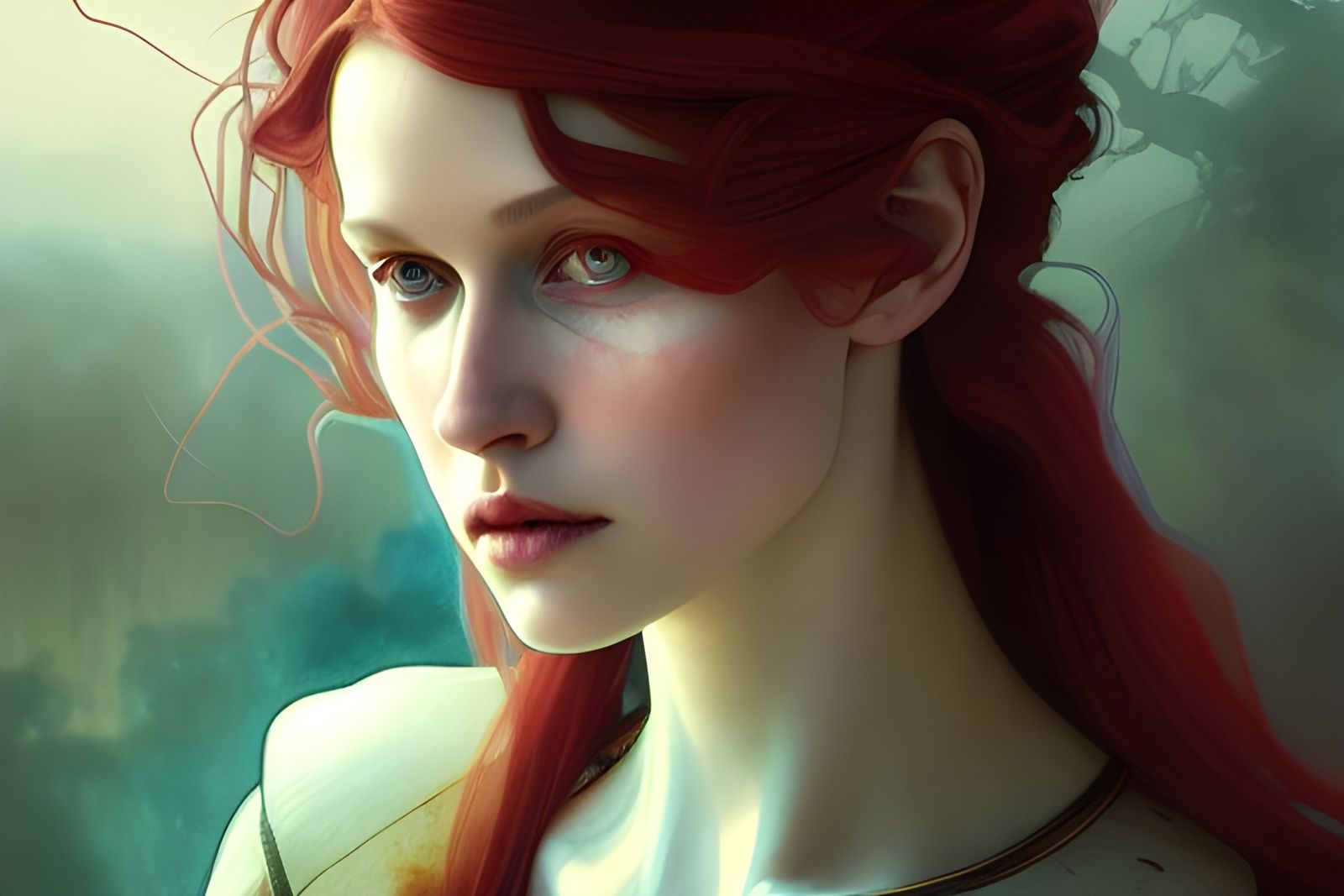 Leliana Portrait in Art Nouveau Style