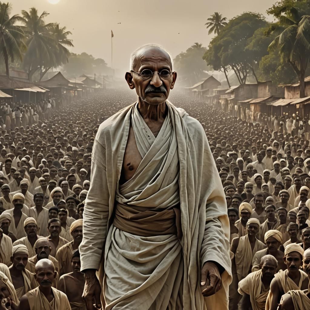 Mahatma Gandhi: Epic Cinematic Digital Painting