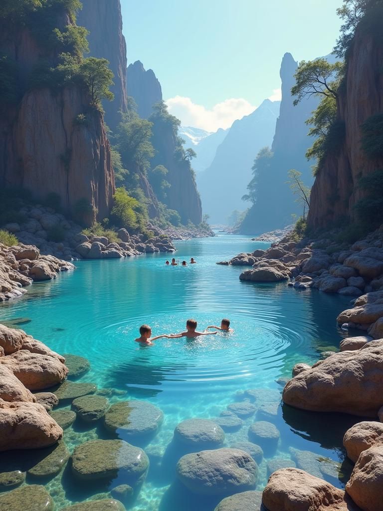 Fuzzy Aliens Relaxing in Superfluid Helium Pool