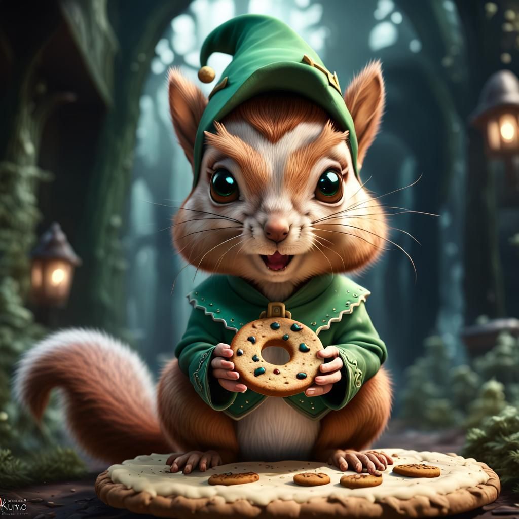 Squirrel Cookie Elf