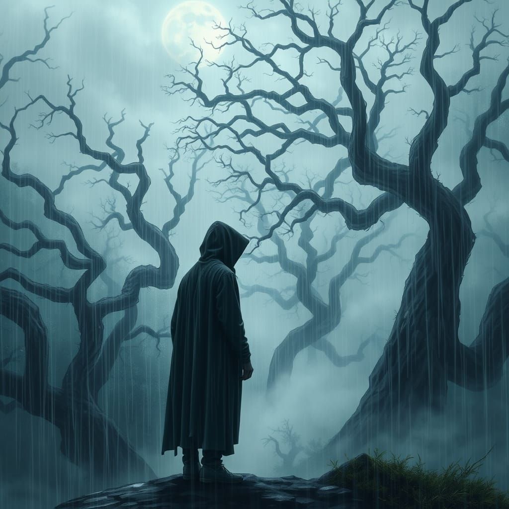 Longing in a Stormy Ethereal Landscape