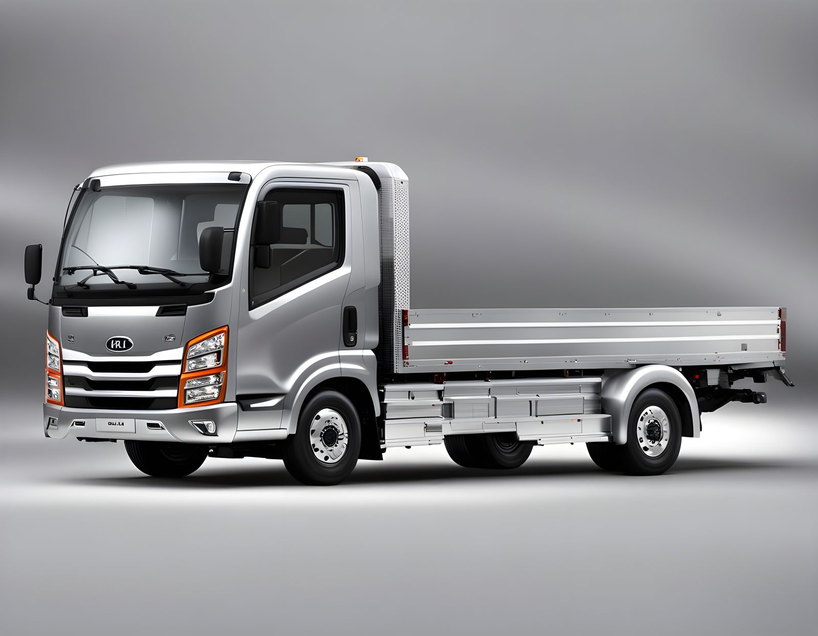 Silver 2011 Kia Titan Truck in 3D Render
