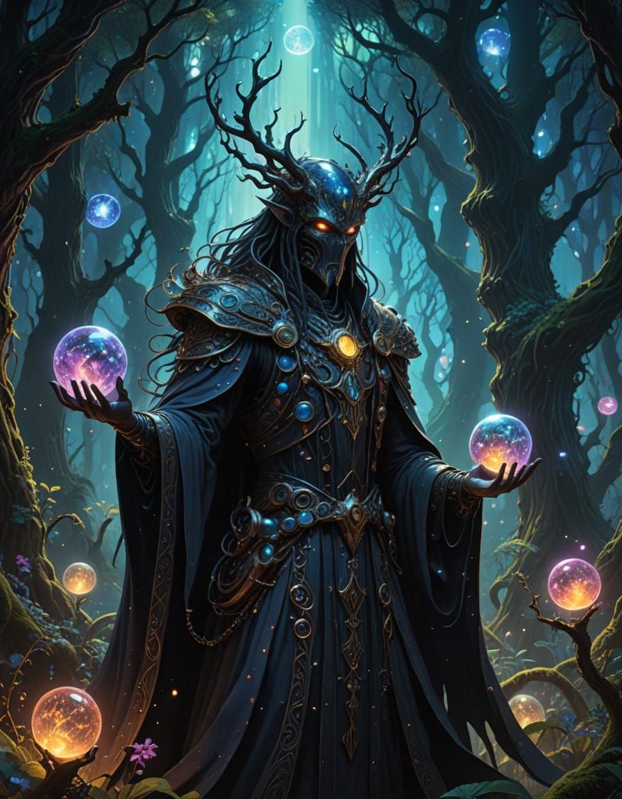 Cosmic Sorcerer Unleashes Otherworldly Energy Amidst Twisted...