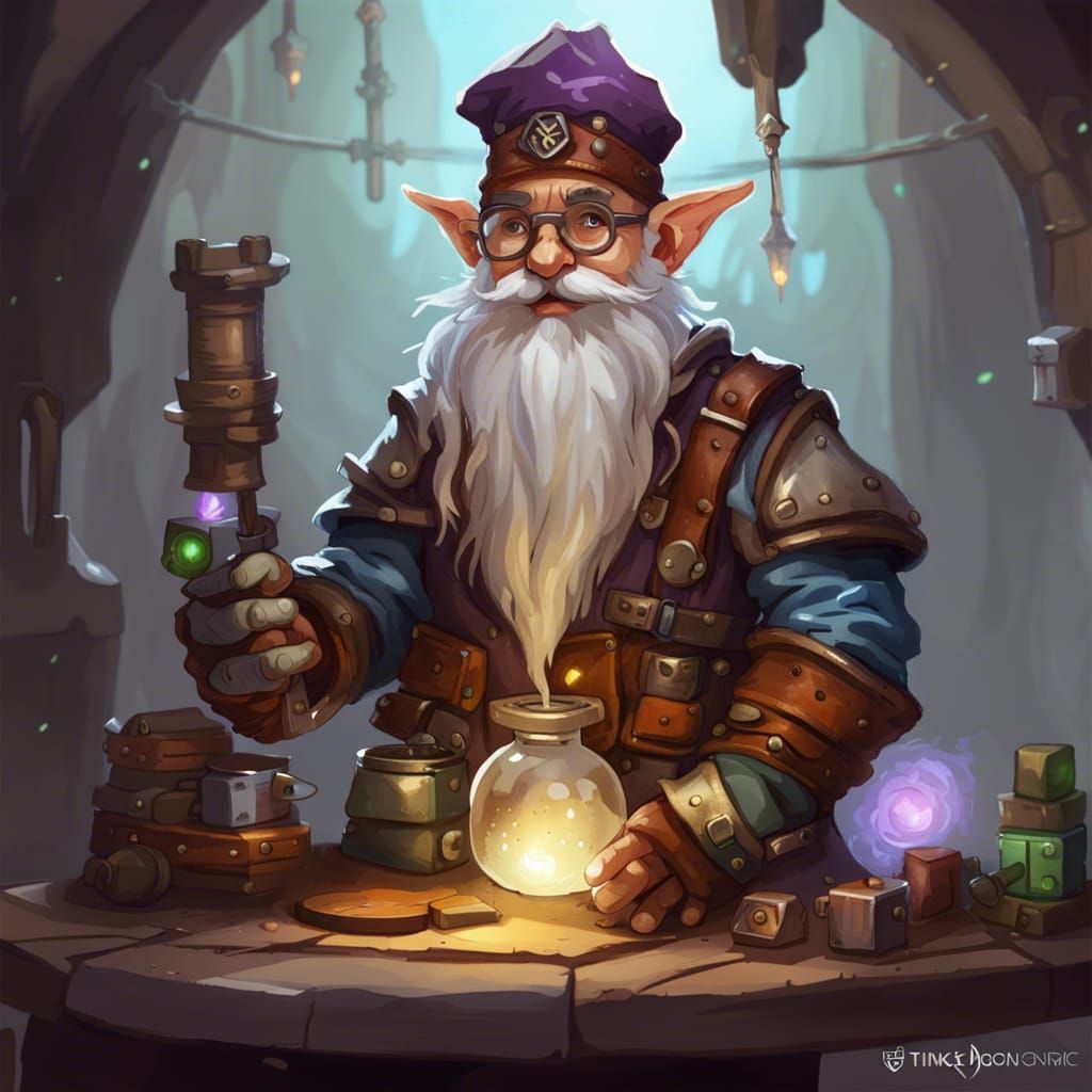 Gnome Artificer: Fantasy Mech in Medieval Setting