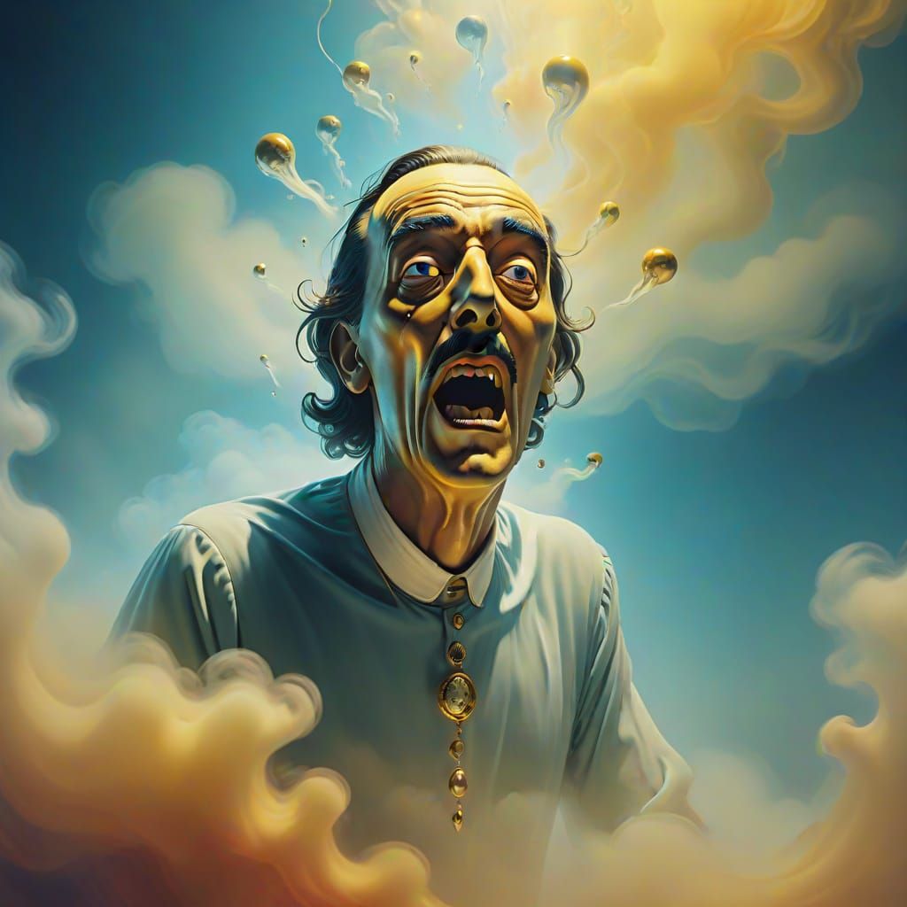 Quantum Ghost in Dreamlike Surrealist Style