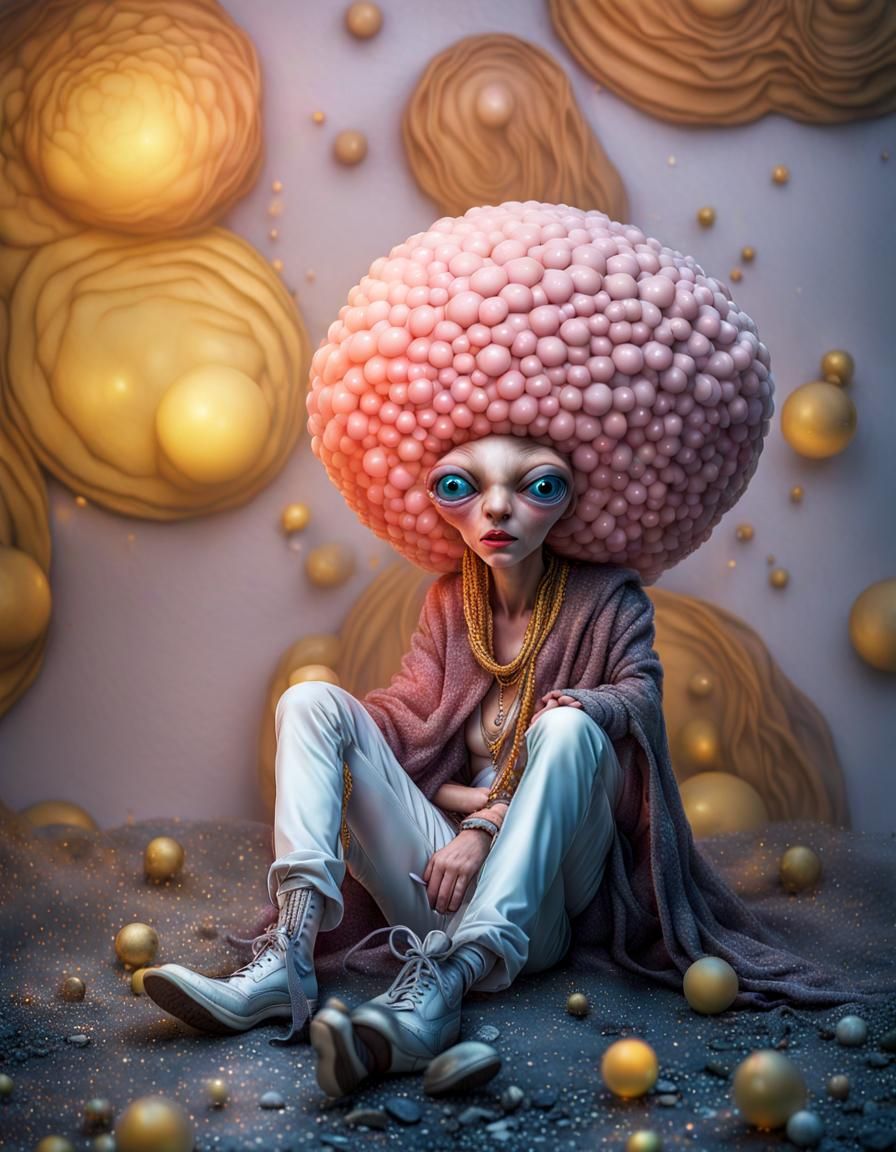 Extravagant Alien Characters in a Cosmic Dreamscape