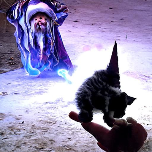 Wizard Summons a Horrible Deformed Beast Kitten