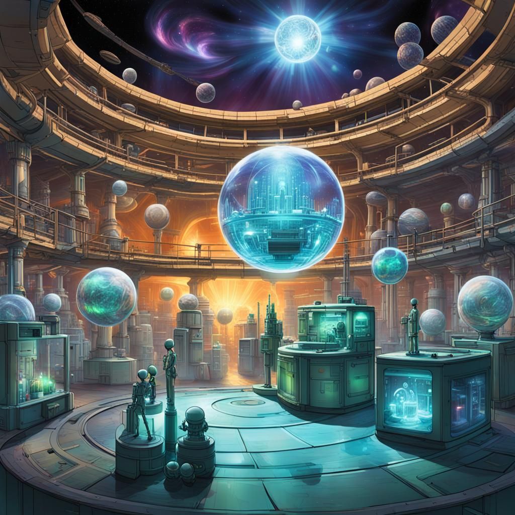 Hi-Tech Energy Sphere in Alien Supercivilization Lab