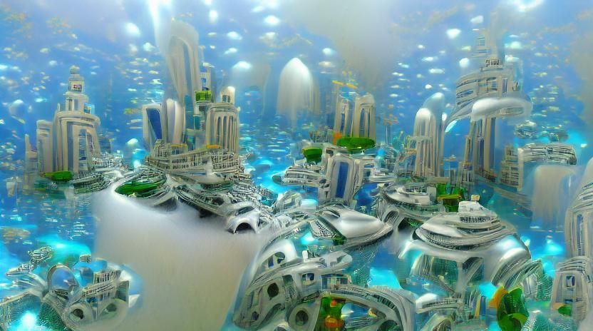 Futuristic Underwater City