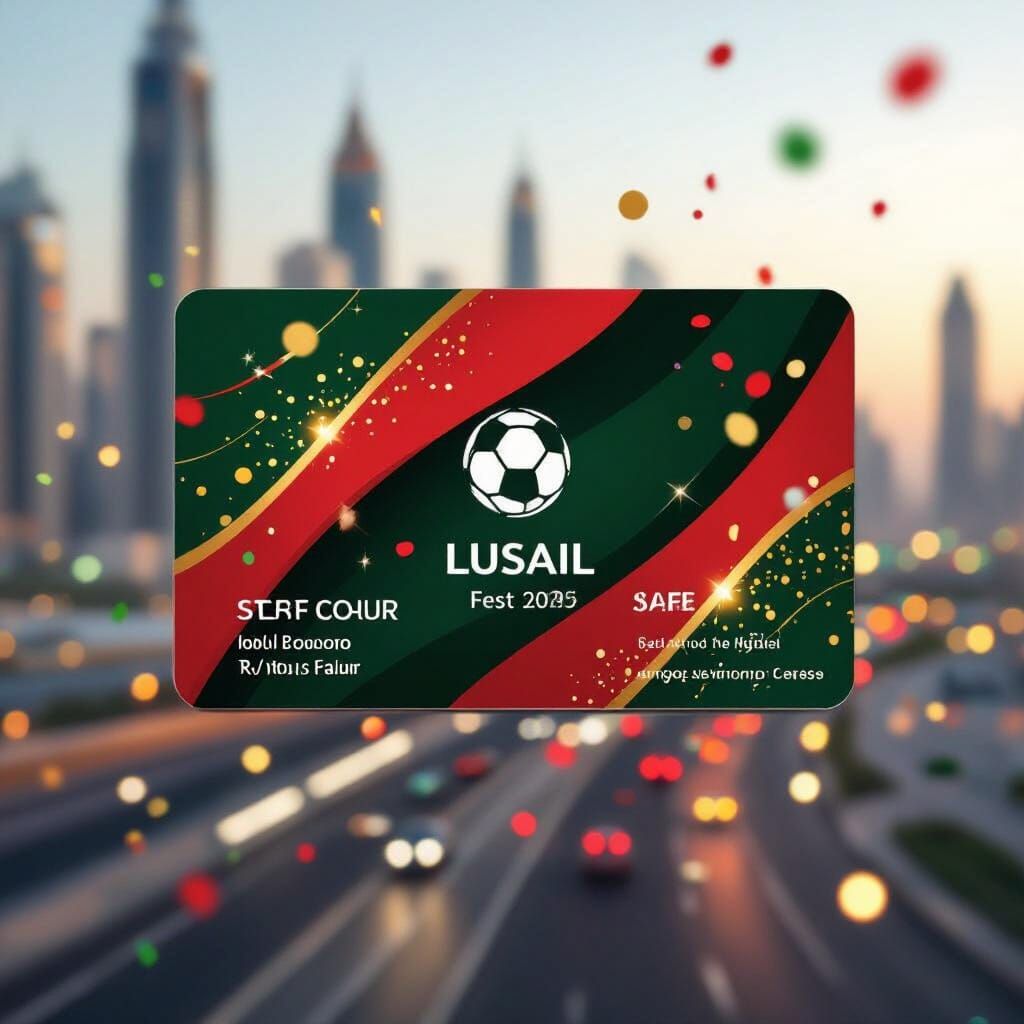 Lusail Arab Cup 2025 Staff ID Card Design