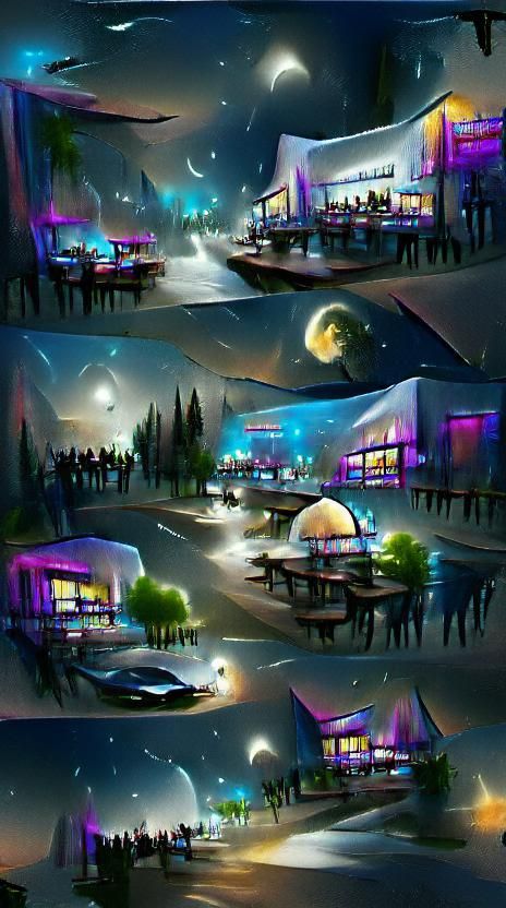 concept night view art