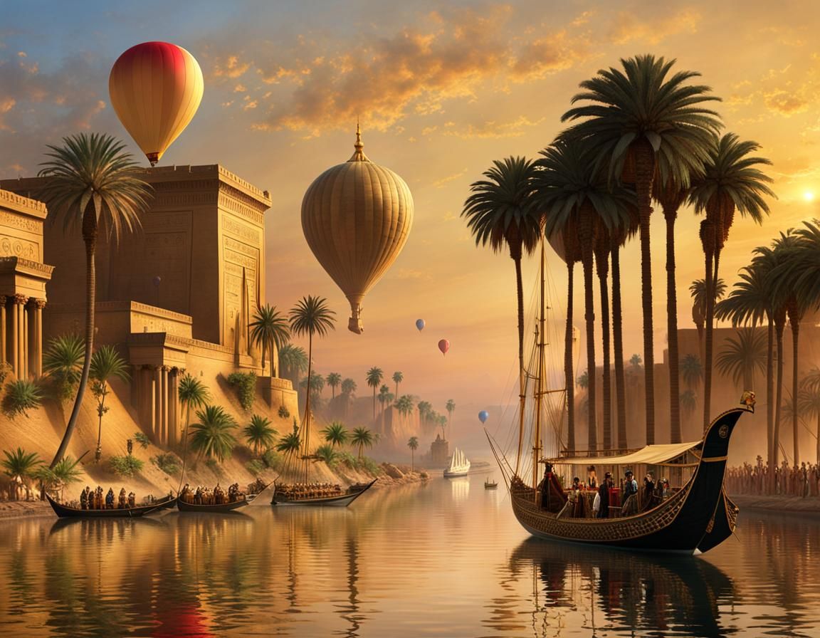 Inaugural Pharoah's Balloon Race - The Nile 1899