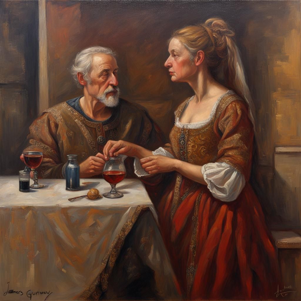 Renaissance Oil Painting in Gurney Style