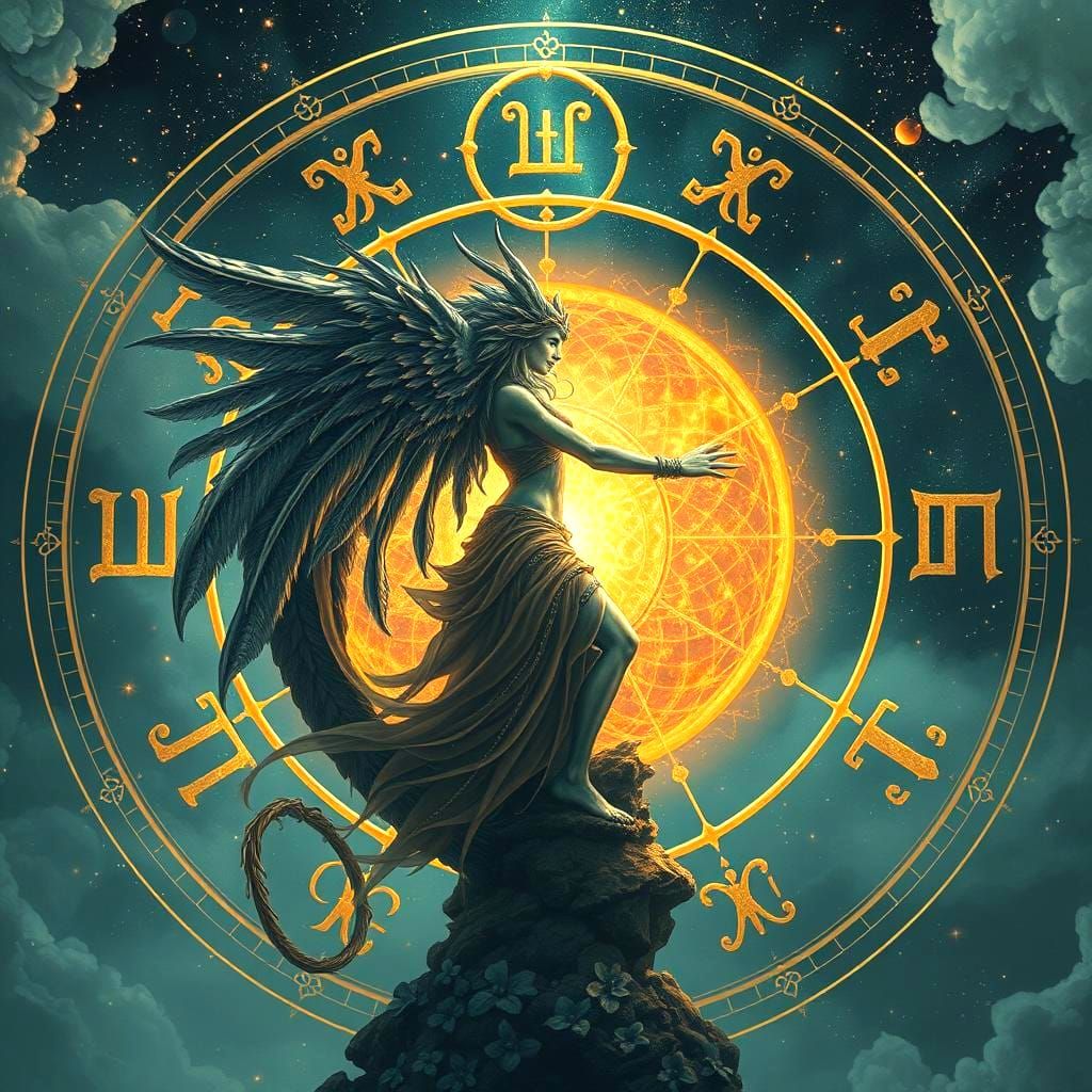 Dendera Zodiac: Surreal Ethereal Fantasy