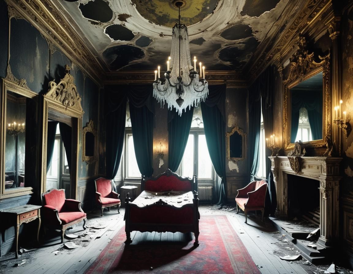 Eerie Haunted Castle: Gothic Lair of Lingering Ghosts