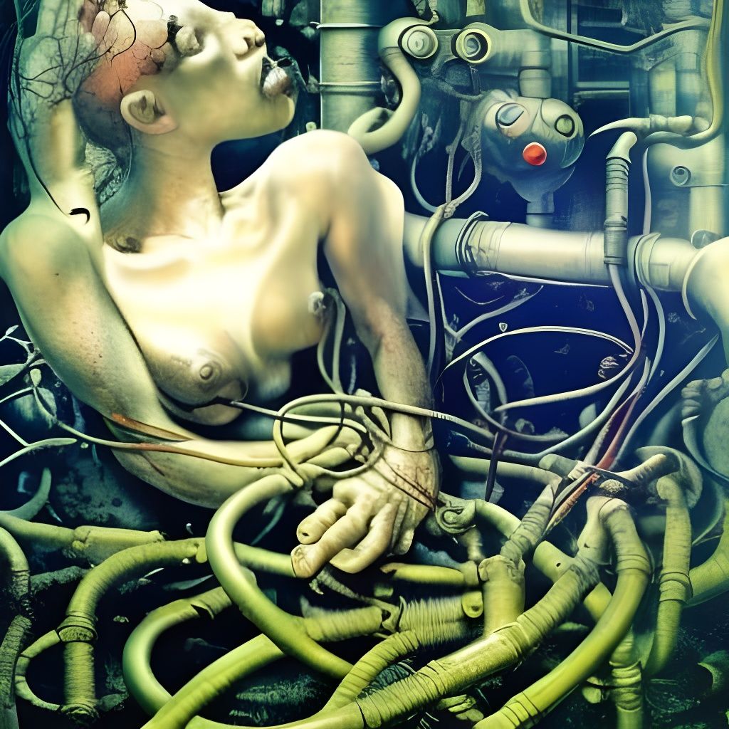 Entangled Plumbing Pipes: A Surrealist Nightmare