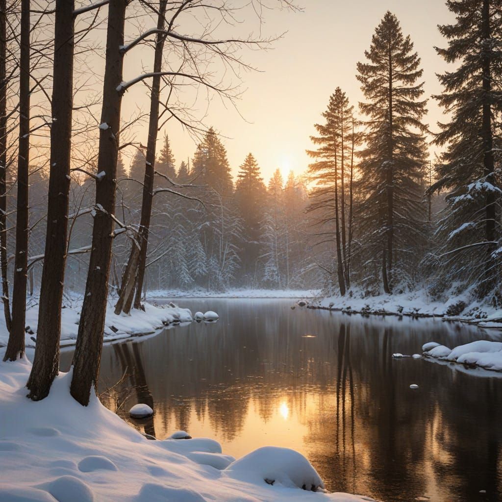 Winter Wonderland in Photorealistic Style