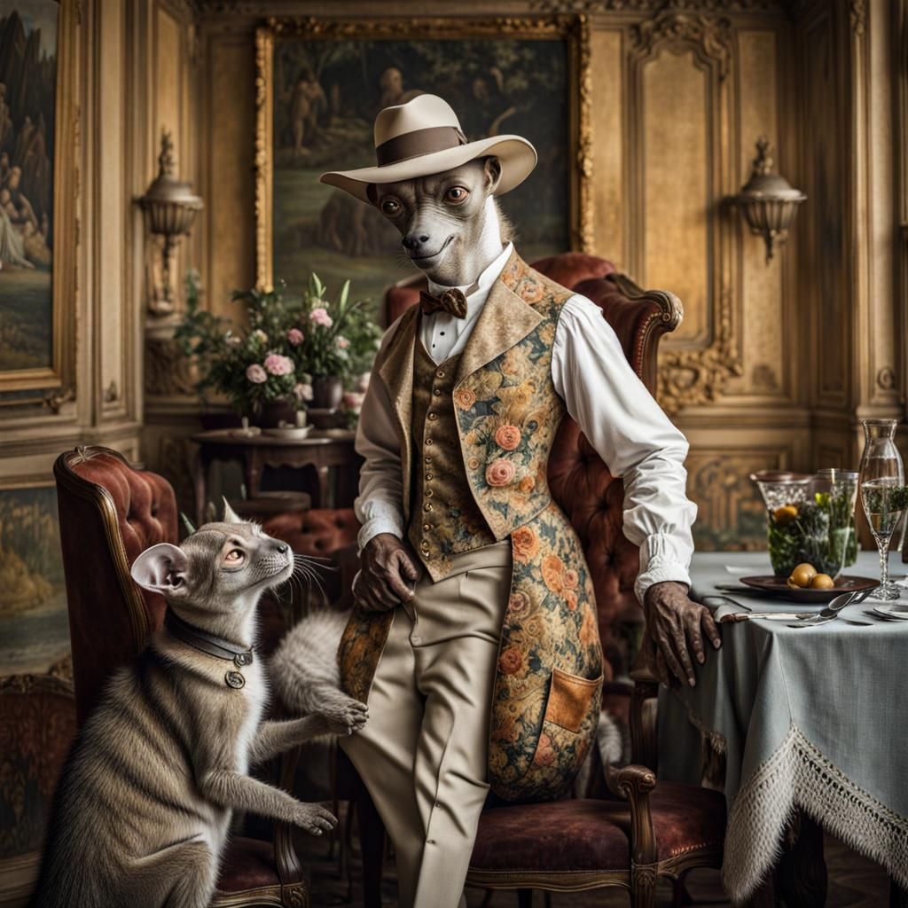 Surreal Alien Restaurant Celebration in Hyperreal Detail