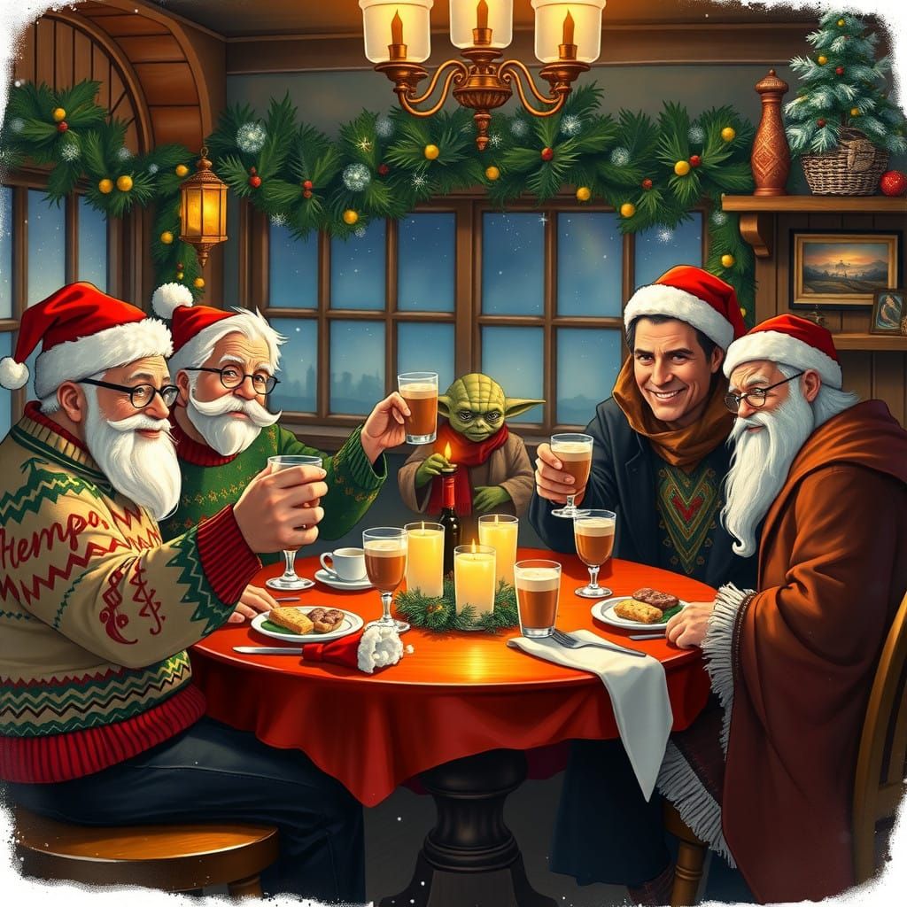 Holiday Heroes Raise a Toast in Cozy Cheers Gathering
