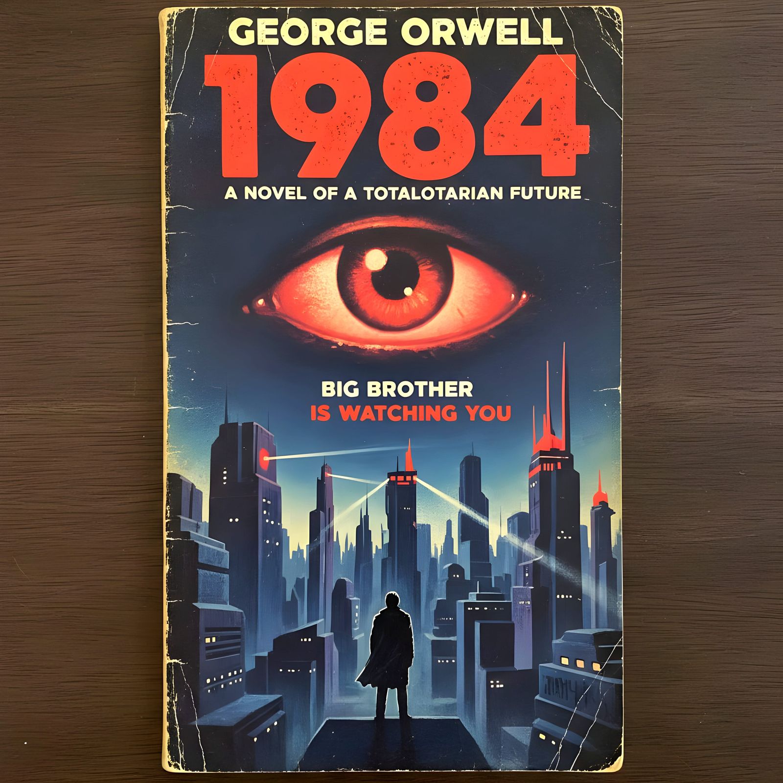 Retro Sci-Fi Book Cover for 1984