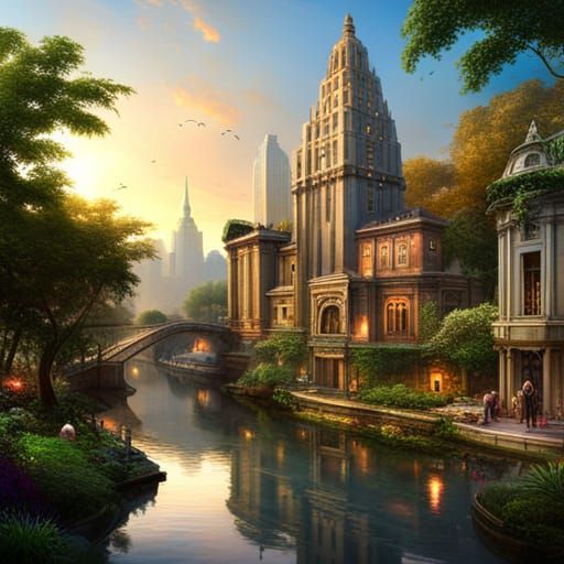 Art Deco Temples and Gardens