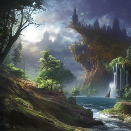 Detailed Matte Painting of the Sun