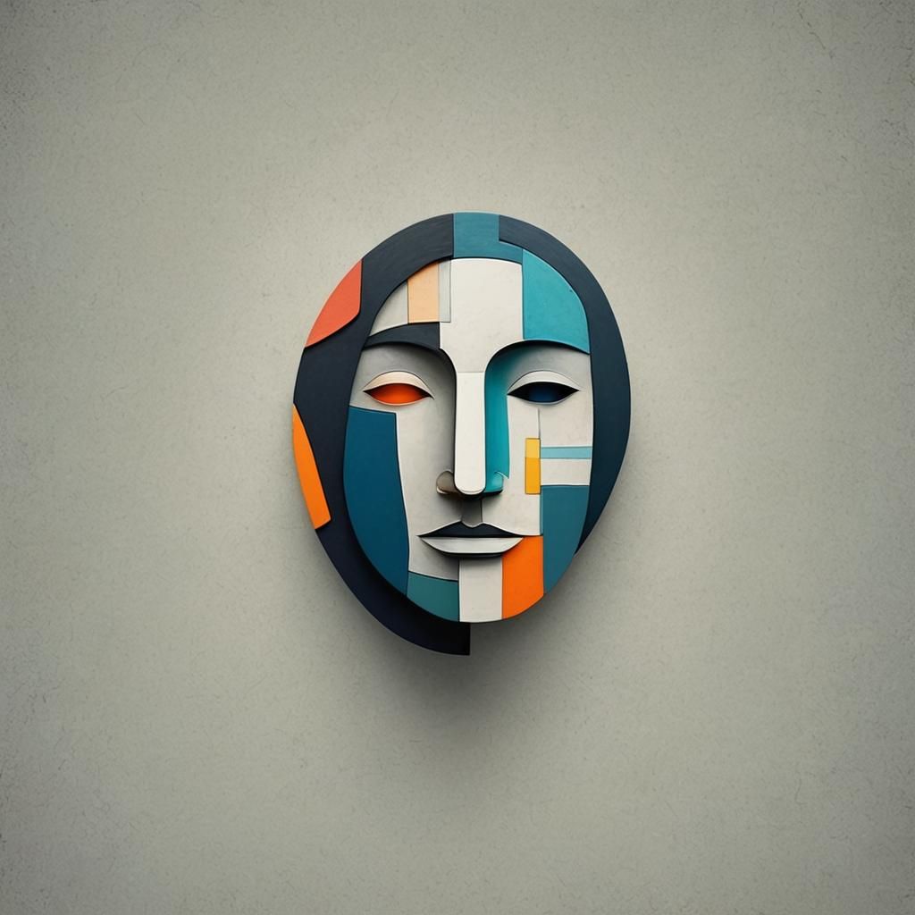 Abstract Faceless Profile Icon Pictogram in Fine Detail