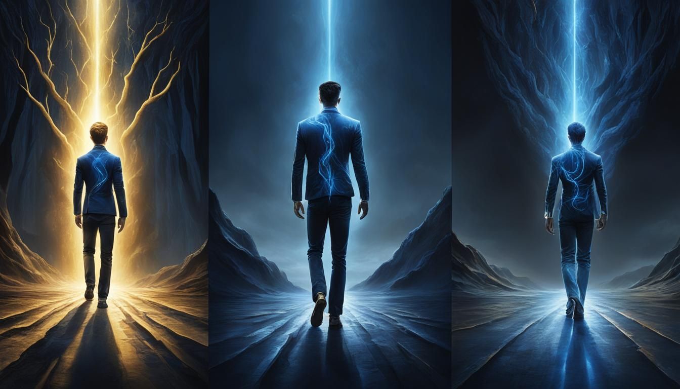 Boy's Choice: Golden Light Child or Dark Aura Man