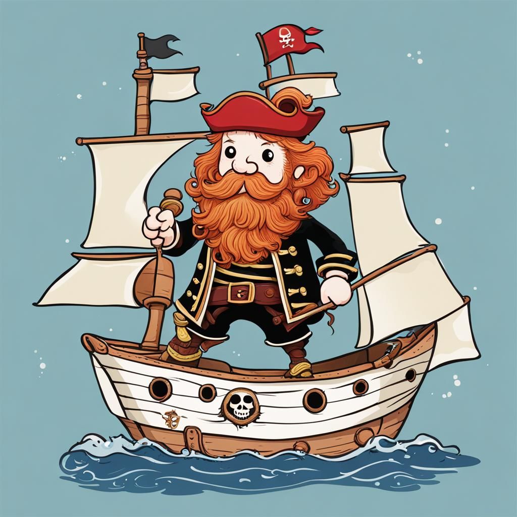 Ginger Pirate Cartoon
