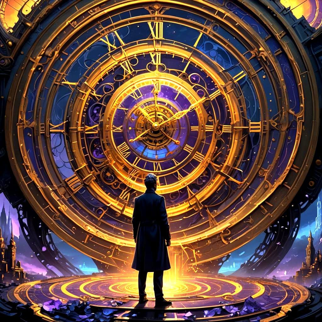 First Clock Invention with Beautiful Lighting Effects