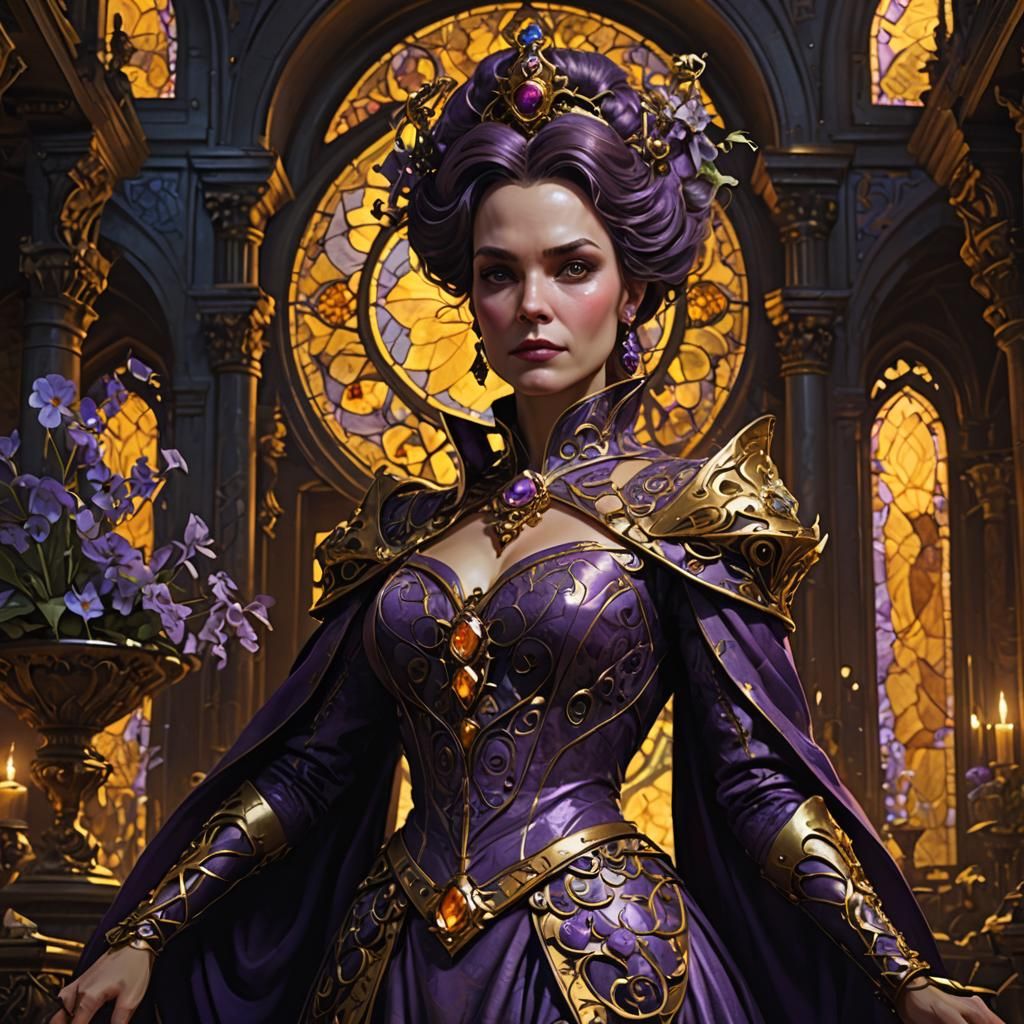 Dark Fantasy Evil Stepmother, Hyperdetailed Concept Art