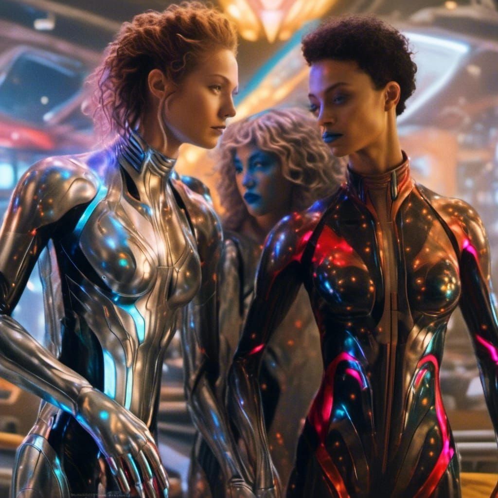 Hyperrealistic Alien Party Photography