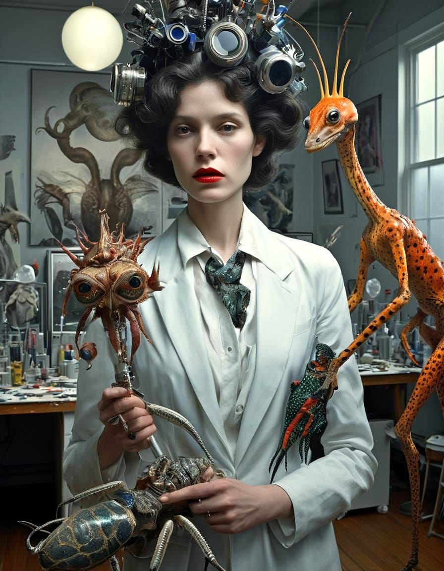 Exotic Portraits in Surreal Laboratory, Magical Realism