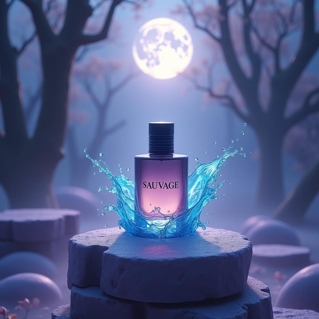 Dior Sauvage Cologne on Mystical Pedestal