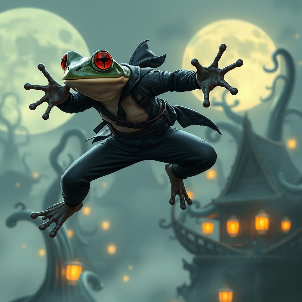 Frog Assassin in Moonlit Seatribe Village