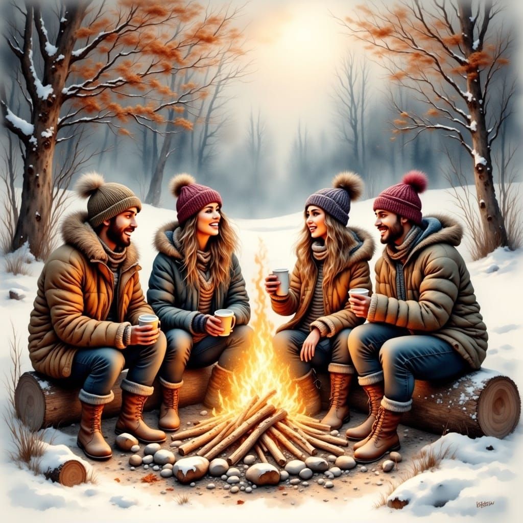Warmth of Winter Solstice Gatherings in Cozy Nordic Style