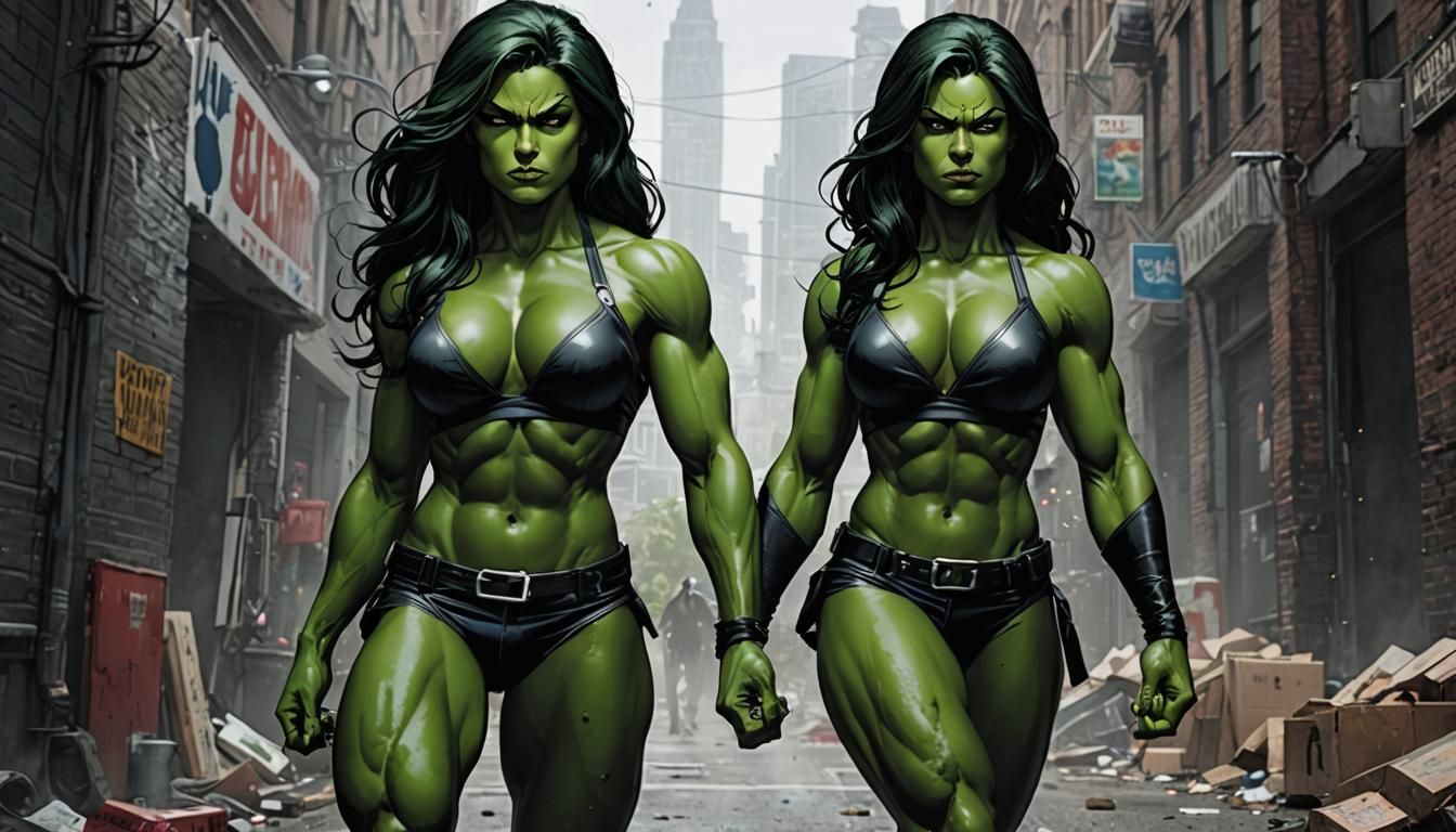 Marvel Comics She-Hulk: Goth Beauty in Sharp Focus