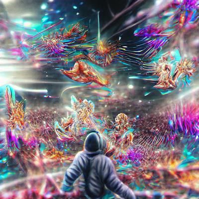 Holographic Cosmic Pandemonium in Astral Style