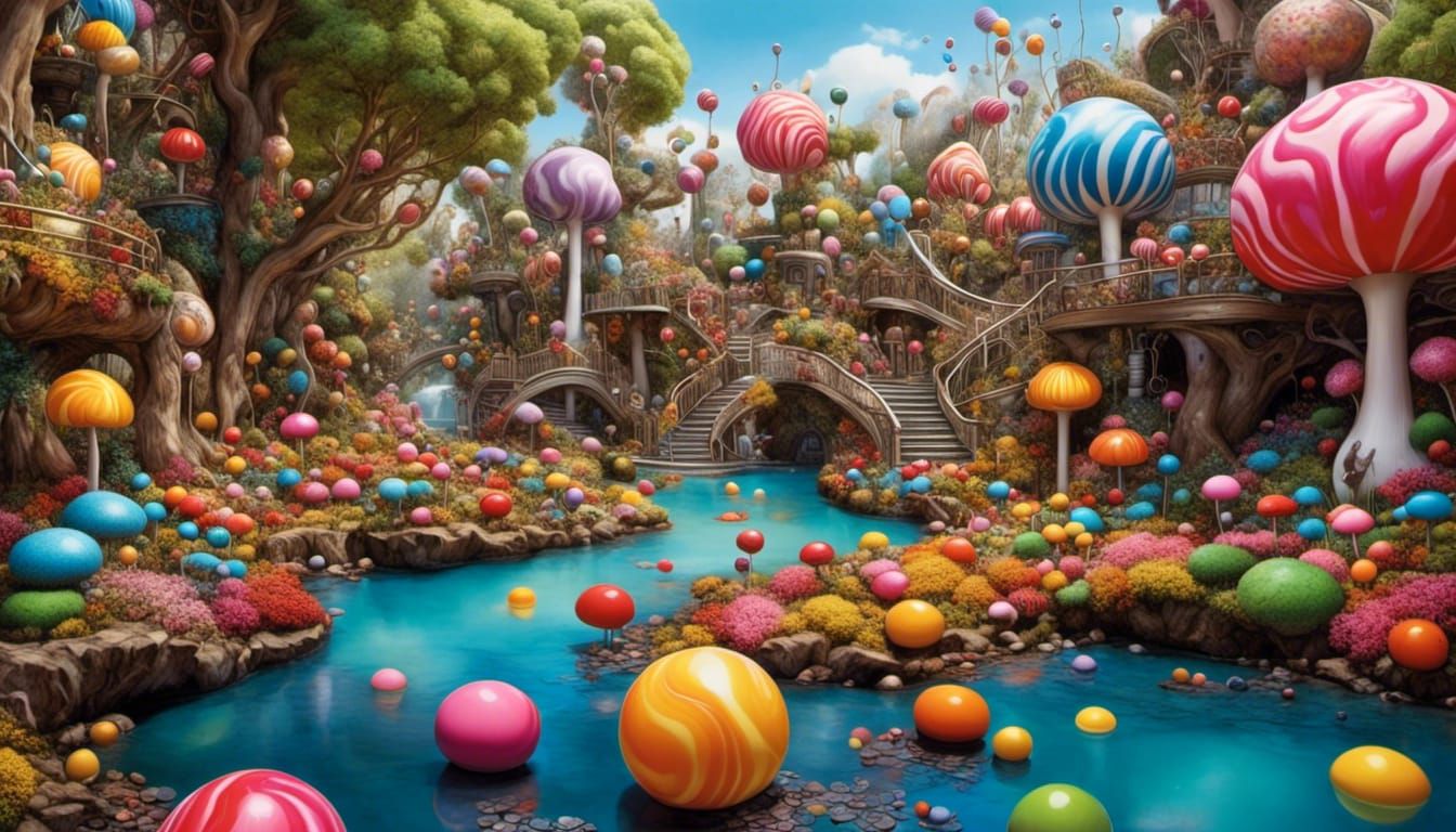 Whimsical Chocolate Factory with Hoki River