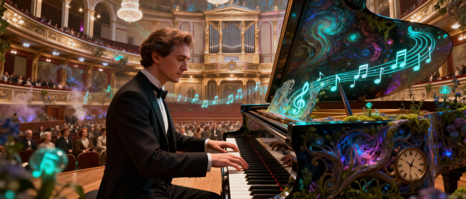 Surreal Musical History Journey in Dreamlike 3D