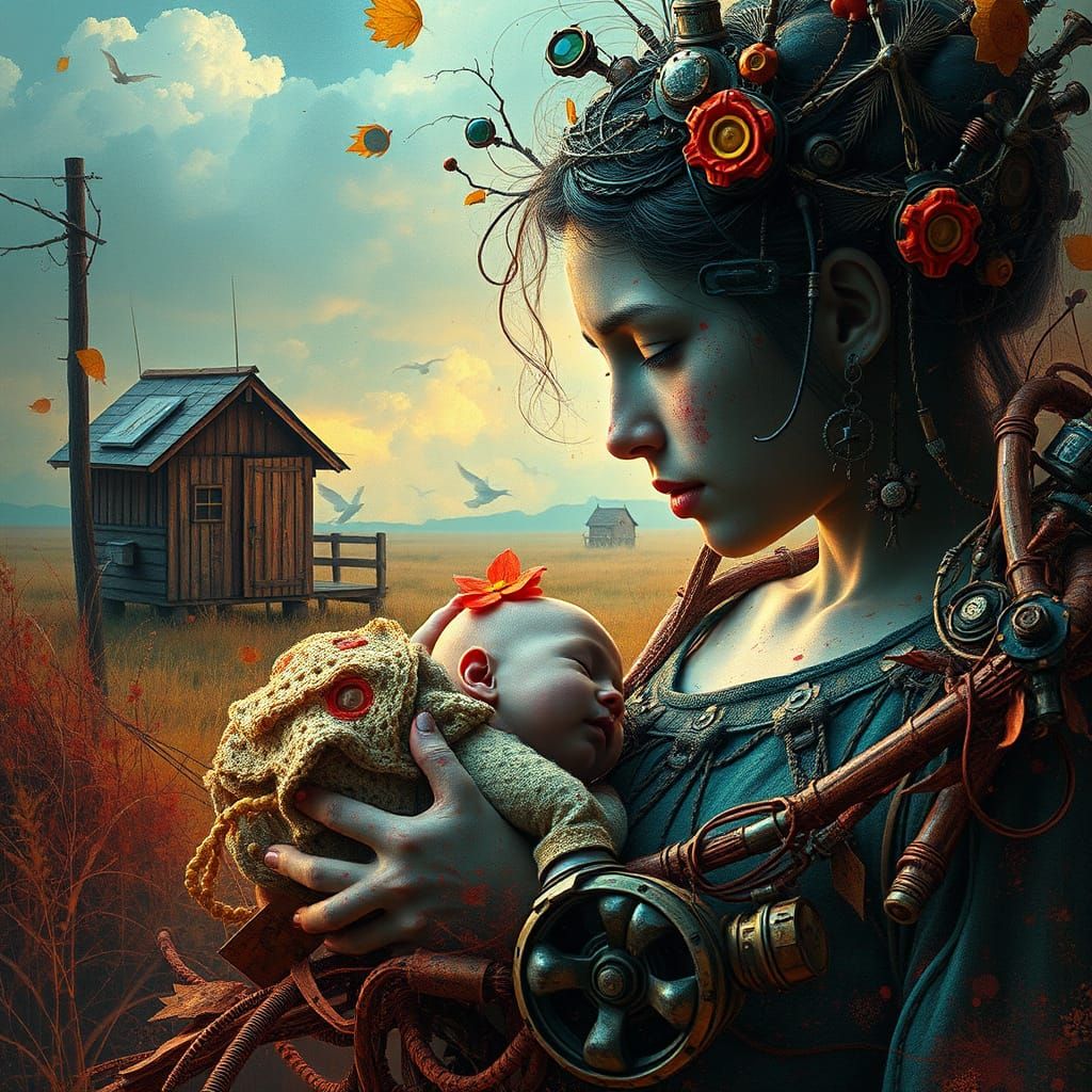 Rustic Surrealism: A Distressed Baby in a Dystopian Country ...