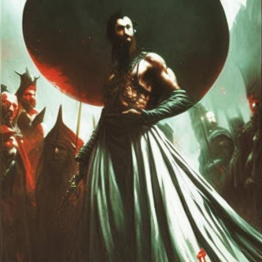 Horrific Jafar Illustration in Doré Style