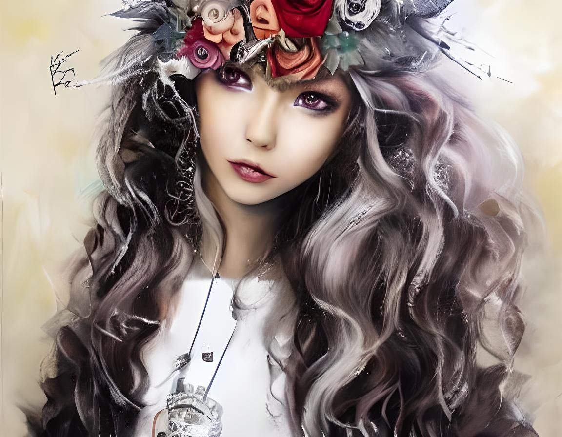 Jupiter Goddess Portrait with Glowing Skin, Fantasy Art