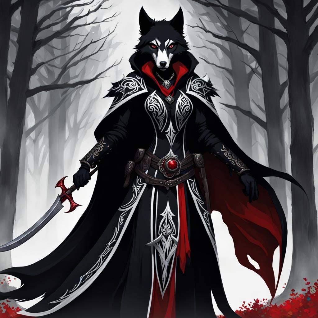 Anthro Wolf Grim Reaper