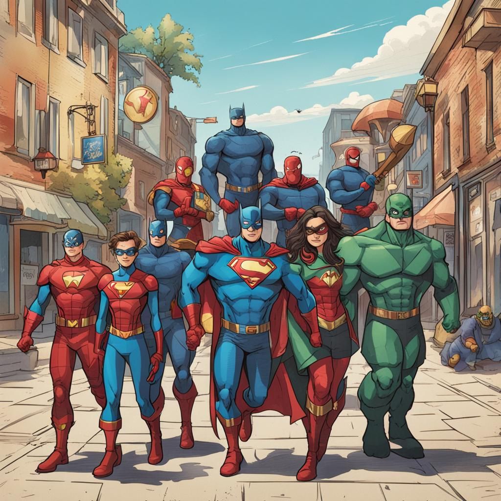 Villains Roam Town During Superhero Vacation