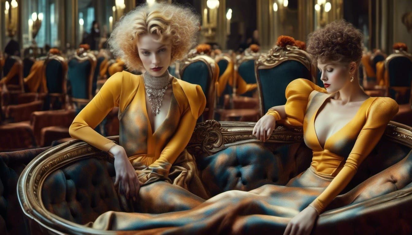 Art History Characters' Bizarre Night Party