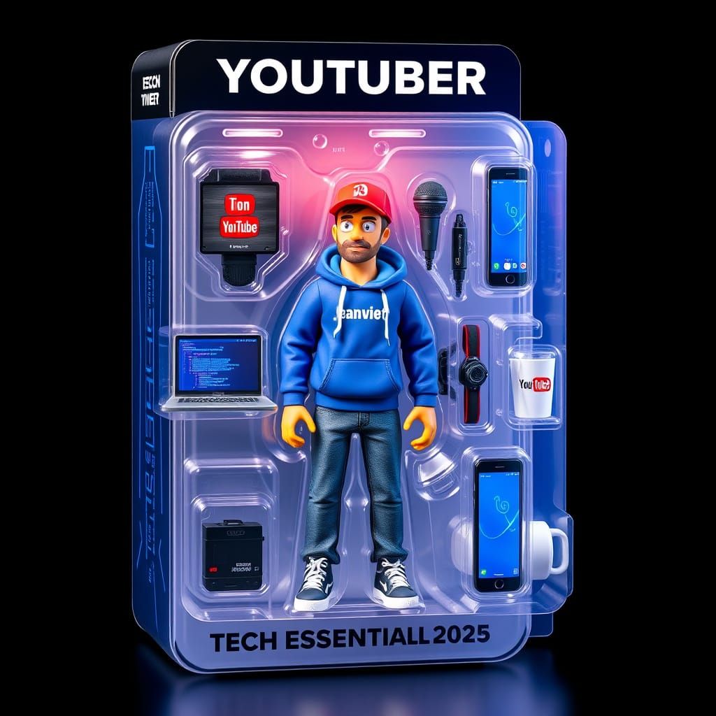 Realistic Action Figure Toy of Jeanviet, French Tech YouTube...